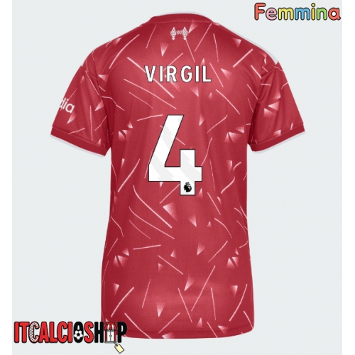 Liverpool Virgil van Dijk #4 Prima Maglia Femmina 2026-27 Manica Corta